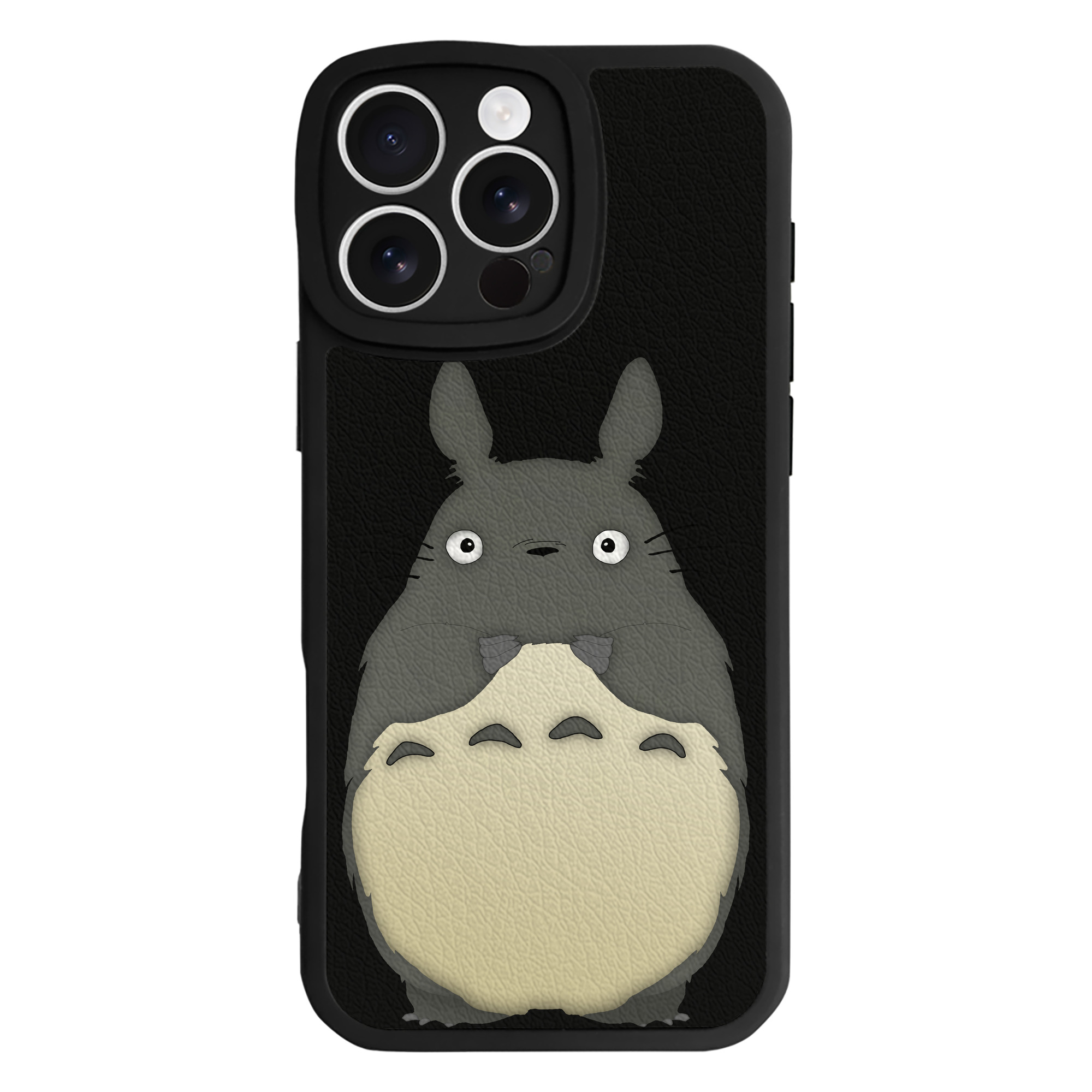 （画像用） となりのトトロ 草壁メイ 草壁サツキ My Neighbor Totoro Satsuki Kusakabe Mei Kusakabe 【iPhone 16シリーズ対応】シリコンスマホケース（レザー調） 材質：シリコン
